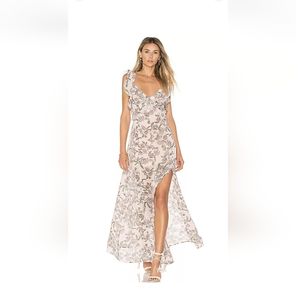 For Love and Lemons Bee Balm Maxi Dress Size Medium - Picture 2 of 12